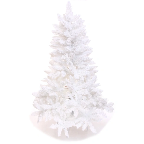 Ёлка "Звон вьюги" 120 см, ПВХ (278 веток), белый иней, Белый