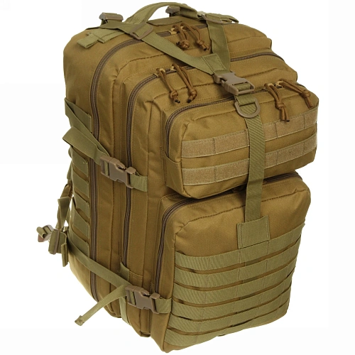 Рюкзак туристический 40л, цвет песочный,D3_3