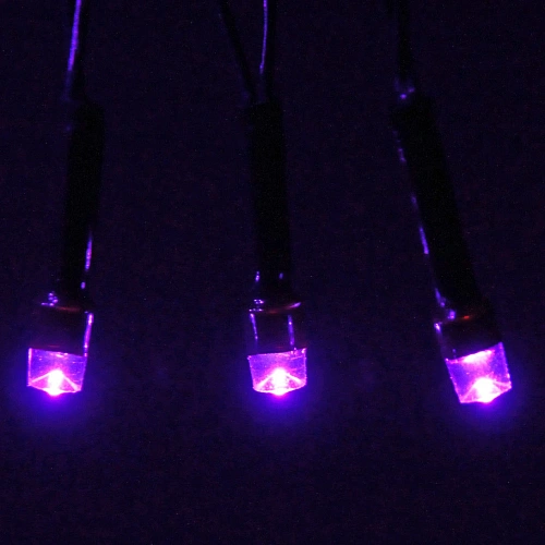 Гирлянда для дома  1,5м 12 ламп LED зелёный пров Фиолетовый_17