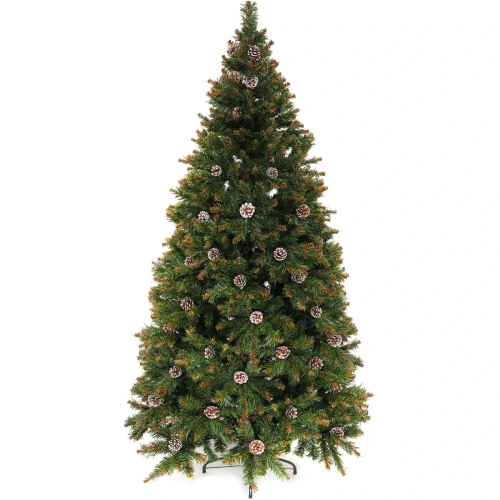 Елка "Лесное очарование" 210 см, ПВХ,  шишки (1414  ветки)