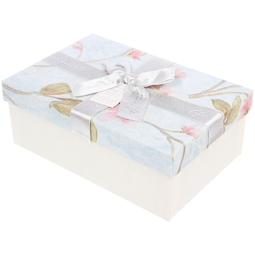 Коробка  подарочная "Грация" 21*14*8 см, Серебро