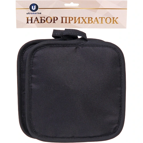 Прихватка в наборе HOME, цвет чёрный, 1717 см, 2 шт_4