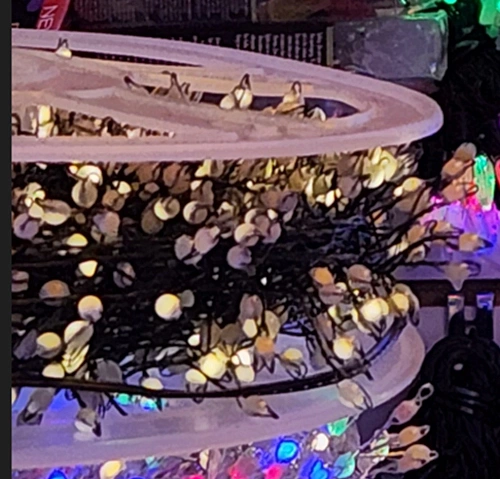 Гирлянда для дома НИТЬ "Мишура-Капля" 40 м 1000 ламп LED, зеленый провод, пост.свечение, IP-20, 220v, Теплый белый