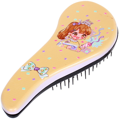 Расческа массажная компактная АНИМЕШКИ, микс 4 дизайна, 187,5см (PVC коробка)_9