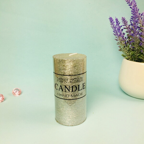 Свеча New Star 510см цвет серебро ZD-073_3