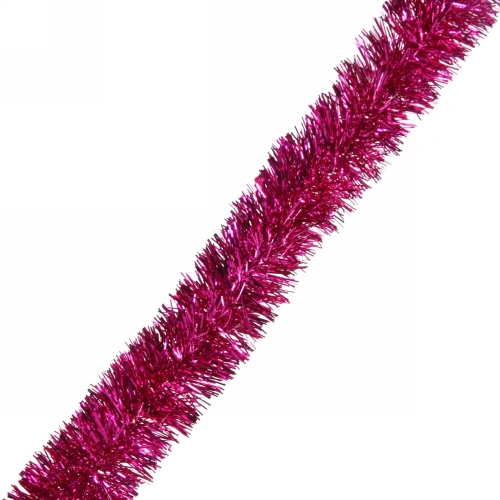 Мишура 2 м 6 см "Изумрудный блеск", Розовый