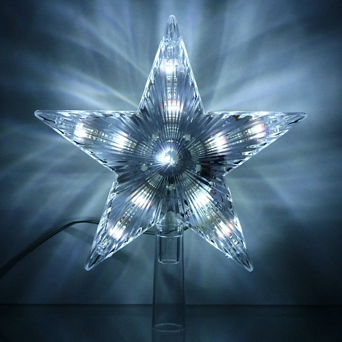 Звезда для елки светодиодная, Луч 28 ламп LED, 17,5 см, белый_7
