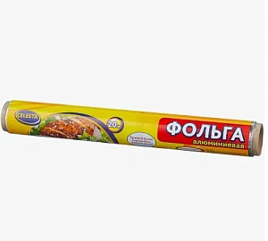 Фольга алюминиевая пищевая 20м "CELESTA" 828/092