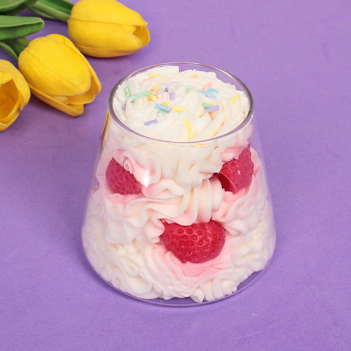 Свеча Взбитые сливки 8,58,5 см (297 гр), (упаковка 8814 см)_3