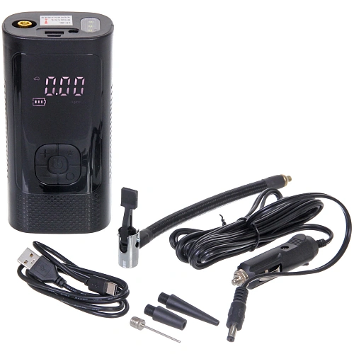 Компрессор автомобильный, аккумуляторный СС-68068-7, аккум. 1500 mAh, мощность 180W
