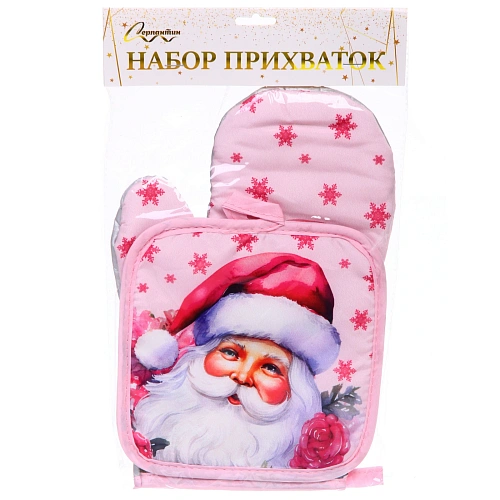 Прихватка в наборе с прихваткой-варежкой Fairytale - Дед Мороз 2617 см, 1717 см_7