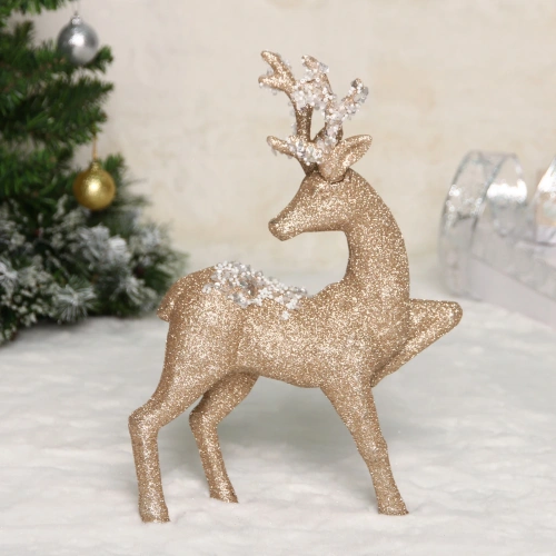 Фигурка новогодняя MAGIC "Блестящее копытце" 22*33*7 см, Шампань