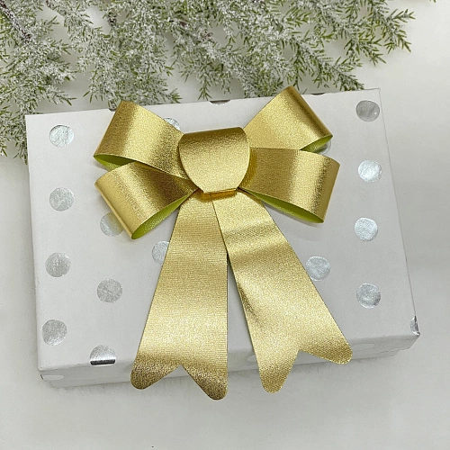 Бант на ёлку Сказочные блики (набор 2 шт), Золото_8