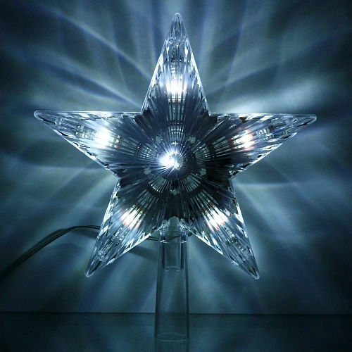 Звезда для елки светодиодная, Луч 28 ламп LED, 17,5 см, белый_6