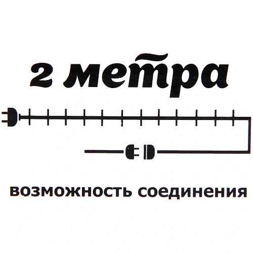 Гирлянда для дома Медвежонок 2м 10 ламп LED, 54 см прозрпров,1 реж, IP-20, Белый (возможность соединения)_9