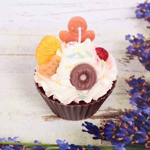 Свеча Сладкое пироженое 85 см (110 гр), (упаковка 8810 см)_4