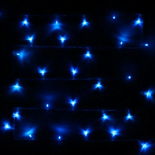 Гирлянда для дома  5,5м 50 ламп LED прозрачпров Синий_8