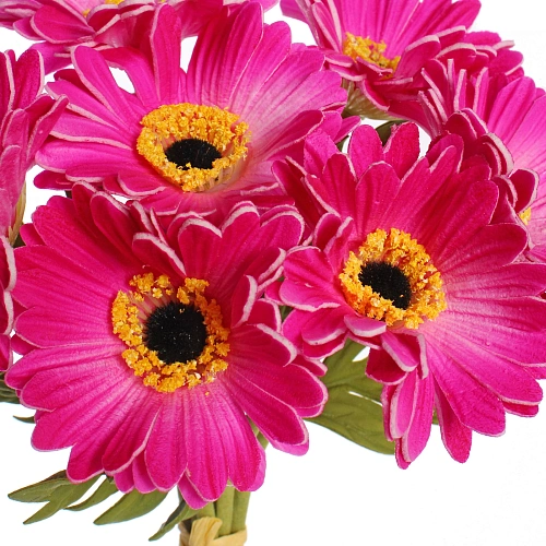 Цветы искусственные Natur 33см Герберы 7шт розовые_4