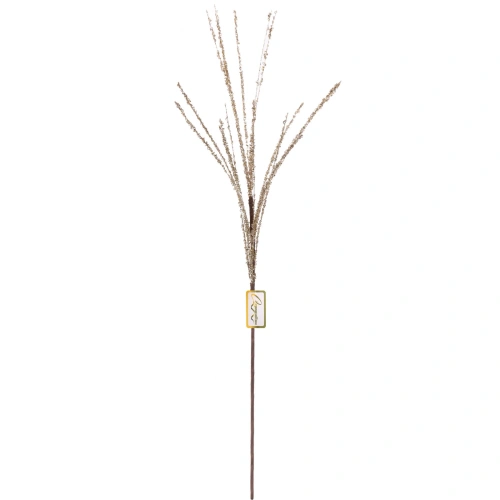 Ветка декоративная "Снежный блеск" 80 см, Шампань