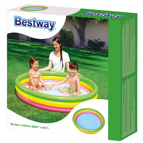 Бассейн надувной круглый 15230 см Summer Set Pool Bestway (51103)_8