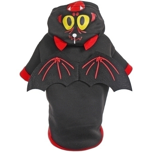 Кофта - толстовка с капюшоном для собак мелких пород Летучая мышь, размер XL (504026см) _12