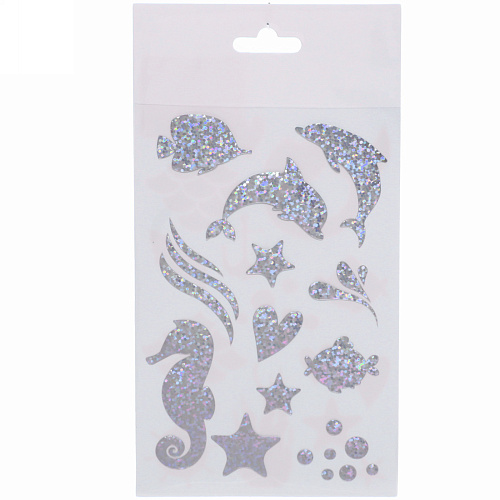 Наклейки декоративные в наборе 1910см Блестящий бум-Морская жизнь_5