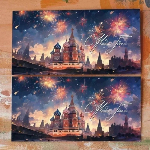 Конверт "С Новым Годом (Москва)" Cn206