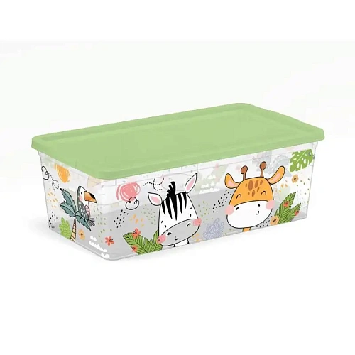 Контейнер для хранения мелочей с крышкой GIRAFFIX 34*19*12см, 5,5л