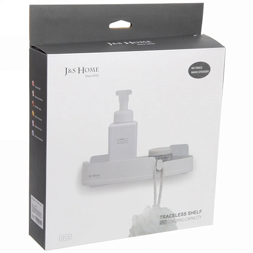 Полка для ванны с липким слоем  угловая 27х19,5х5см_6