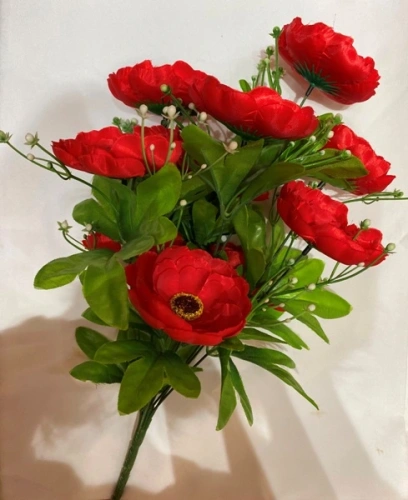 Искусственные цветы "Цветочная мелодия" Маки  50см10 цветков