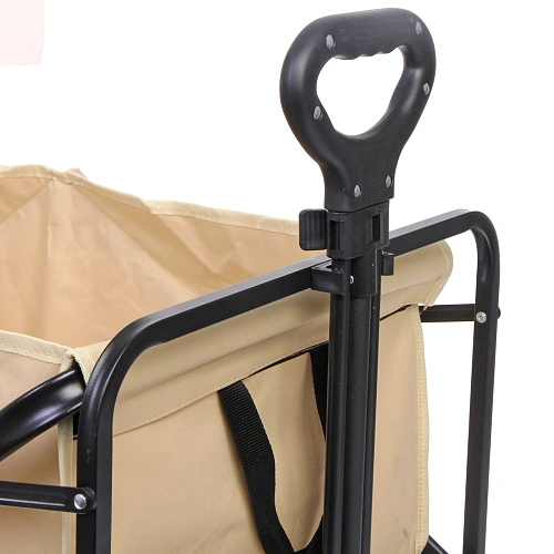 Тележка садовая складная 4 колеса 94535499см бежевая_5