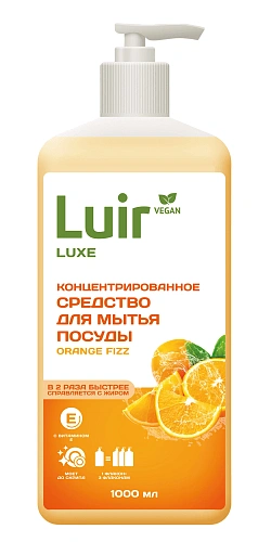 Средство для мытья посуды LUIR  апельсин 1000 мл   