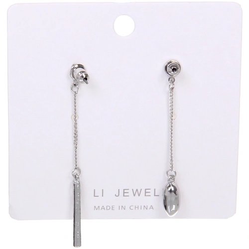 Серьги ЭЛЛОДИ, винтаж, цвет золото и серебро, 6,42см_6