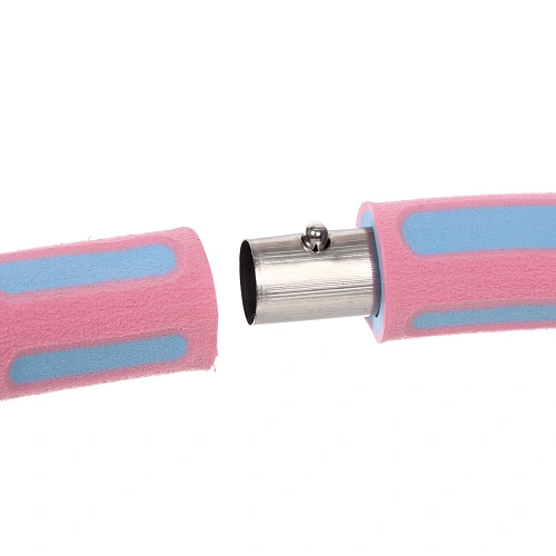 Обруч массажный Super body d-90 см (6 частей), розово-голубой_4