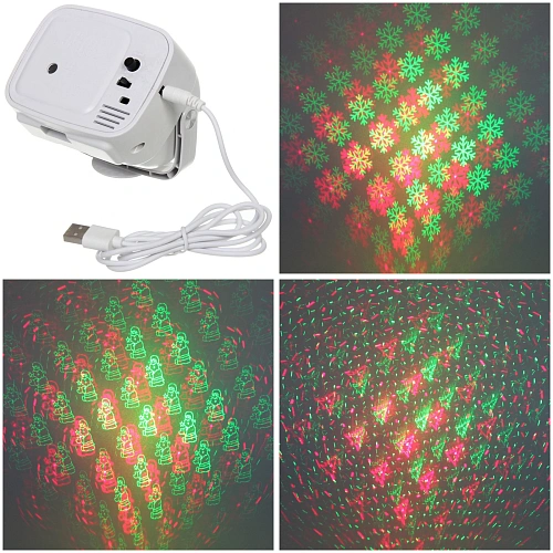 Световой прибор Лазер для дома Телевизор 7108 см, 4 режима, USB (220V)_2