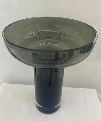 Ваза стеклянная "GREY GLASS" 16*19см