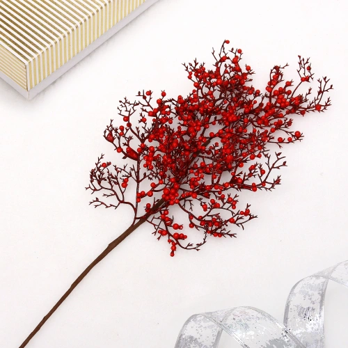 Ветка декоративная "Зимний коктейль" 60 см