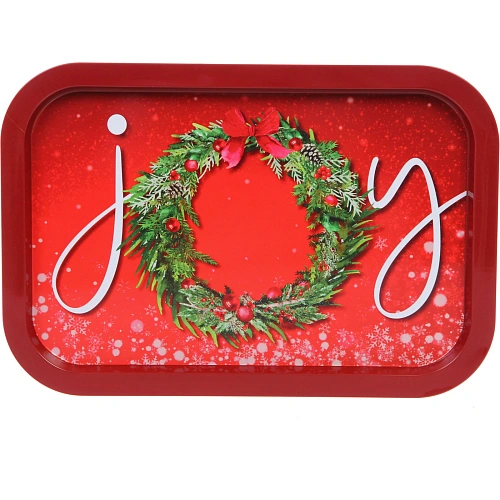 Поднос жестяной 34*23см "JOY"
