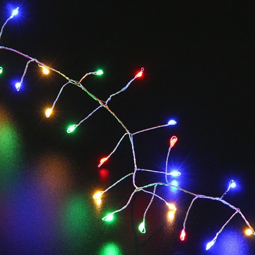 Гирлянда для дома 2,0 м 150 ламп LED  Мишура, IP-40, Мультицвет_13