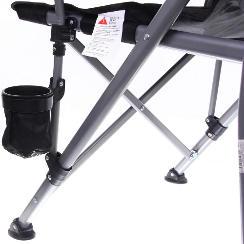 Кресло складное с подлокотниками до 100 кг SJ-0054, 585892 см, цвет чёрный, ТуристМастер_8