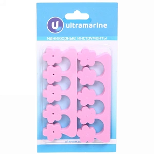 Разделители для пальцев ног на блистере "Ultramarine - цветок", цвет розовый