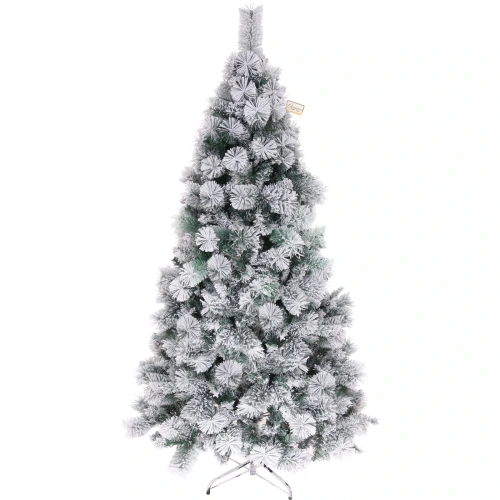Елка "Зимняя метель" 210 см, ПВХ+леска с белым напылением (970 веток)