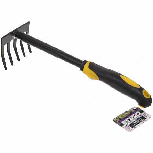 Грабельки 30см Никель пластиковая ручка ДоброСад_3