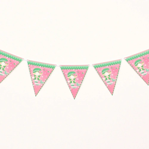 Растяжка Русалка 20 x165 см, 8 флажков  _3