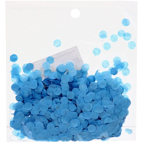 Конфетти Круги голубые 10 г, бумага_10