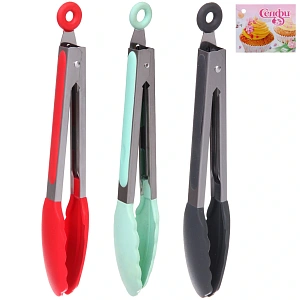 Щипцы кухонные 27*3,5см Селфи, микс цветов