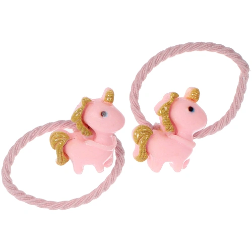 Резинки для волос детские 2 шт Baby boom - Зверьки, микс 4-5 цветов, d-3,2см_20