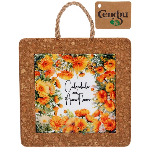 Подставка декоративная 14,5*14,5см "Календула"