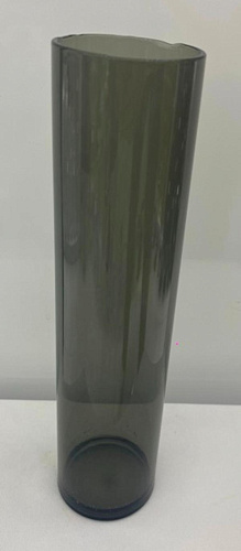 Ваза стеклянная "GREY GLASS" 6*25см, круглая