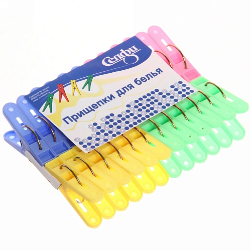 Прищепки бельевые Селфи (24шт) 0606